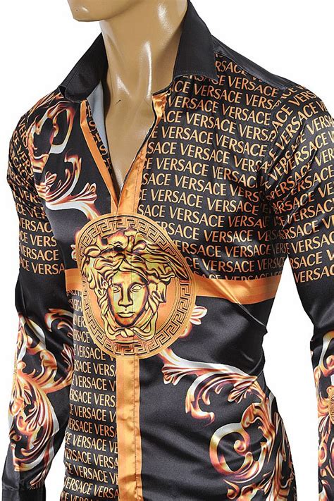 does versace mens shirt run small|vintage Versace shirts for men.